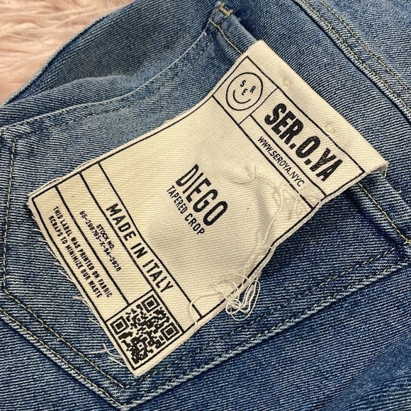 NWT SER.O.YA Men's DIEGO TAPERED CROPPED JEAN Maguire - Picture 4 of 9
